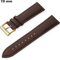 Echtem braunen Lederarmband für 19 mm Uhr günstig