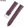 Echtlederarmband 12mm Braun Kroko-Optik günstig