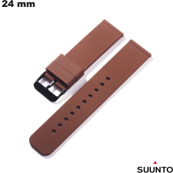 Bracelet Marron montre intelligente Suunto Silicone 24mm