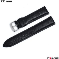 Armbanduhr Polar Echtleder Schwarz 22 mm günstige Smartwatch