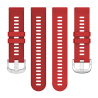 Bracciale da 18 mm per orologio Rosso Garmin in gomma di qualità