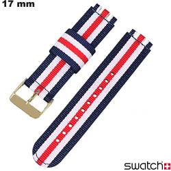 Bracelet Multicolore 17mm Swatch Tissu montre