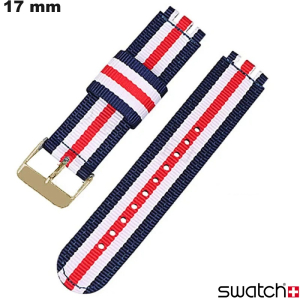 Multicolor Bracelet 17mm Swatch Stoffen horloge \ Snelle Verzending Multicolor Bracelet 17mm Swatch Stoffen horloge \ Snelle Verzending