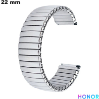 Armband aus silbernem 22 mm Honor Smartwatch dehnbar von hoher Qualität