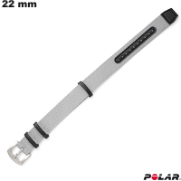 Armband Nylon 22 mm Smartwatch Grau Polar # Versand in 24h