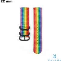 Bracciale 22mm Multicolore Haylou Tessuto orologio connesso di qualità