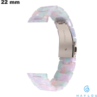 Verkauf von Haylou 22 mm weißen Harz-Armbändern für Smartwatches