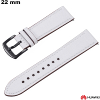 Bracciale 22mm per smartwatch in vera pelle Huawei Bianco economico
