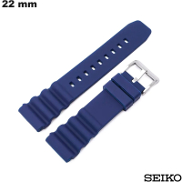Armband 22mm Blau Seiko Uhr Kunststoff # Kostenloser Versand