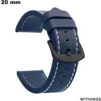 Armband Blau PU Leder für 20 Qualitäts-Watch Withings