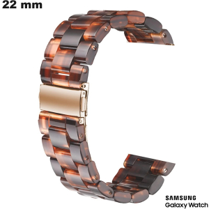 Armband aus 22 mm brauner Harz für Samsung-Uhr günstig