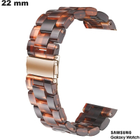 Armband aus 22 mm brauner Harz für Samsung-Uhr günstig