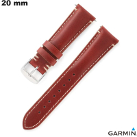 Verkauf 20mm echtes Lederarmband braun für Garmin-Uhr