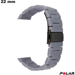 Bracelet montre intelligente Gris Polar 22mm Résine