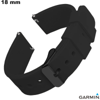Bracelet Caoutchouc 18 mm Garmin de montre Noir