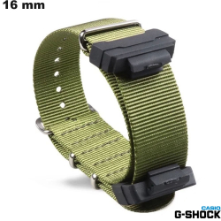 Bracelet Vert Nylon de montre Casio G-Shock 16mm