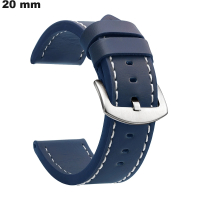Armbanduhren 20mm Universelles Kunstleder Blau | Kostenloser Versand ab 20€