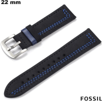 Bracelet de montre connectée Fossil 22mm Noir - Envoi Rapide
