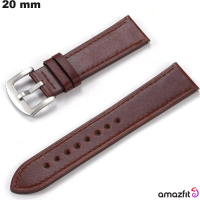 Echtlederarmband für Amazfit-Uhr braun 20mm kaufen