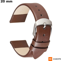 Pulsera Xiaomi 20 mm Marrón para reloj de Cuero verdadero de calidad