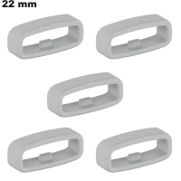 5 günstige graue 22mm Kautschukarmbänder von guter Qualität