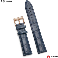 Echtheitslederarmband Blau 18mm Huawei günstig