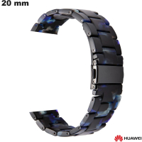 Bracelet 20 mm Résine Bleu Huawei pour montre