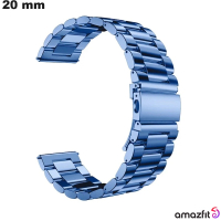 Armband Blau Edelstahl Stil Oyster Amazfit 20 mm günstig