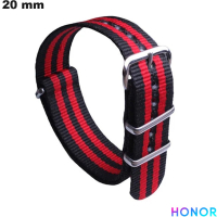 Verkauf Armband 20 mm Honor Nylon Smartwatch Schwarz