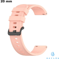 Armbanduhr Smartwatch Haylou 20 mm Rosa Silikon ● Einfache Montage
