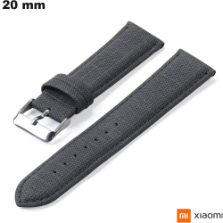 20 mm Gray Nylon Bracelet for Xiaomi Smartwatch