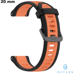 Bracelet Haylou montre Orange 20mm Caoutchouc (LS02, RS4)