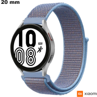 Armband Xiaomi Blaues Gewebe 20 mm für Uhr: Premium-Qualität