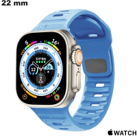 Armbanduhr flexible Apple Watch Blau Silikon 22 mm günstig