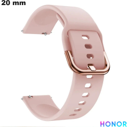 Bracelet Rose Silicone montre connectée Honor 20 mm
