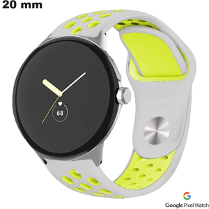 Verkauf von grauem 20 mm Gummi-Uhrenarmband für Google Pixel