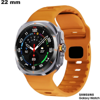 Armband Silikon Sport Kurs 22 mm Samsung Orange von hoher Qualität