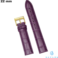 Armband Haylou Smartwatch 22mm Echtes Leder Lila günstig