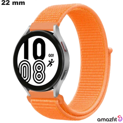 Brazalete Naranja Amazfit Nylon de 22 mm para smartwatch