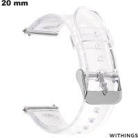 Armband Transparent PVC 20 mm Withings Uhr - Premium-Qualität