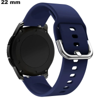 Bracelet 22mm Caoutchouc montre Noir Antisueur ● Livraison Gratuite