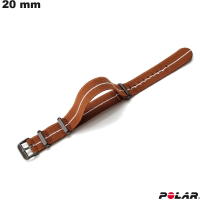Uhrenarmband aus braunem Nylon Polar 20mm kaufen (Unite, Pacer)