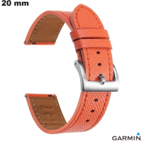Armband Garmin Echtes Leder Orange ● Premium-Qualität
