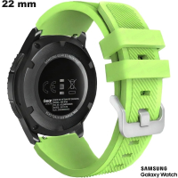 Armbanduhr Silikon Grün 22mm für Samsung Smartwatch von hoher Qualität