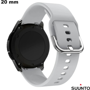Verkoop Suunto Horlogeband Lichtgrijs Siliconen 20mm