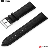 Bracciale in vera pelle nera Huawei 18mm originale di qualità