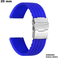 Armband für Uhr Blau 20mm Silikon Samsung / Einfache Montage