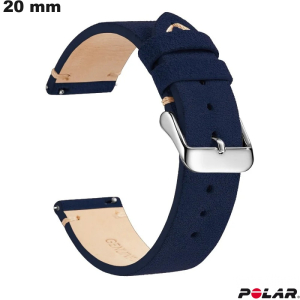 Armband Polar Blau Echtes Leder 20 mm  /  Bester Preis