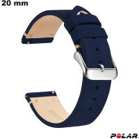 Armband Polar Blau Echtes Leder 20 mm  /  Bester Preis