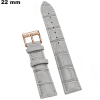 Armband 22 mm Echtes Leder Grau für Uhren | Versandkosten 3,99€